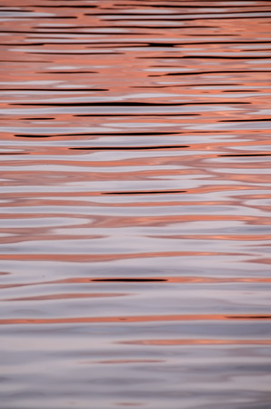 Water Texture Pattern at Sunset on the Atlantic Oceanの写真素材