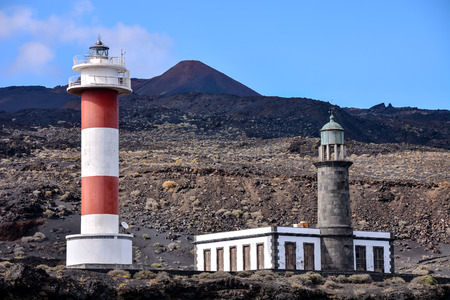 Photo Picture of the Classic Lighthouse in Fuencaliente La Palma Canary Islandsの写真素材