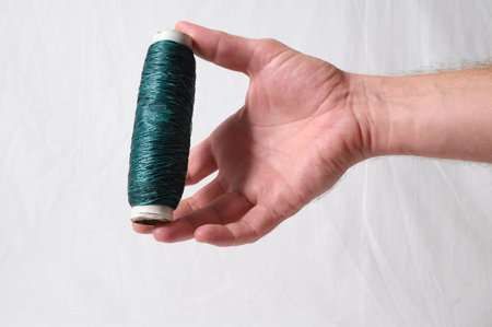 Roll of Twine isolated on a White Backgroundの写真素材