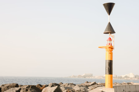 Photo Picture of an Modern Lighthouse near the Seaの写真素材