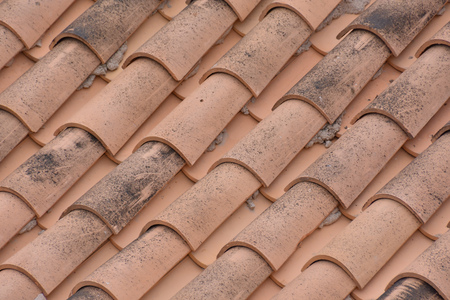 Photo Picture of Tiles on the Building Roof Textureの写真素材