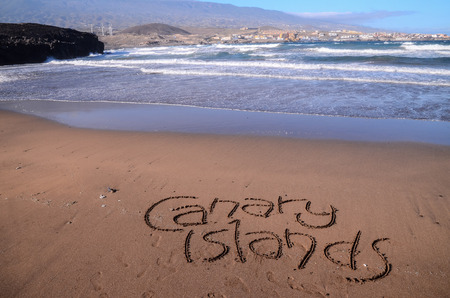 Word Written on the Sand of a Tropical beachの写真素材