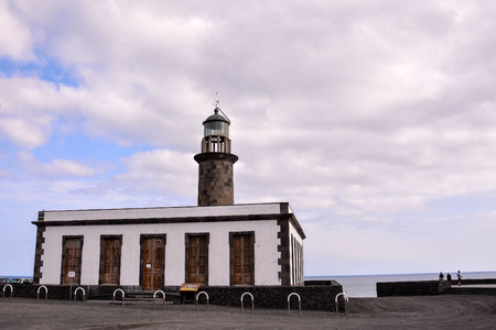 Photo Picture of the Classic Lighthouse in Fuencaliente La Palma Canary Islandsの写真素材