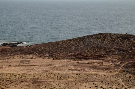 Dry Lava Coast Beach in the Atlantic Oceanの写真素材