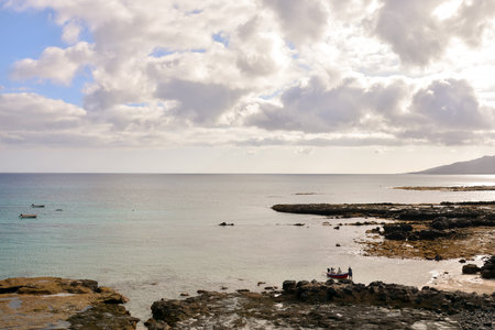 Empty Tropical Beach in the Canary Islands
