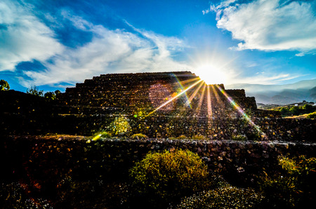 Ancient Guanche Guimar Pyramids in Tenerife Islandの写真素材
