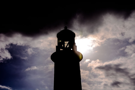 Photo Picture of the Classic Lighthouse in Fuencaliente La Palma Canary Islandsの写真素材