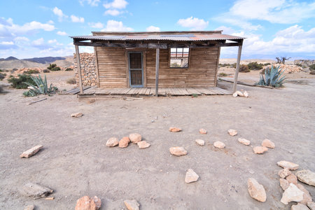 View of the Desert Tabernas in Almeria Province Spainの写真素材