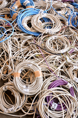 Photo Picture Heap of Scrap Metal Ready for Recyclingの写真素材