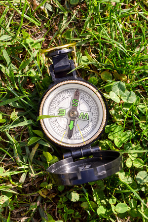Photo Picture of a Magnetic Compass Orientation Conceptの写真素材