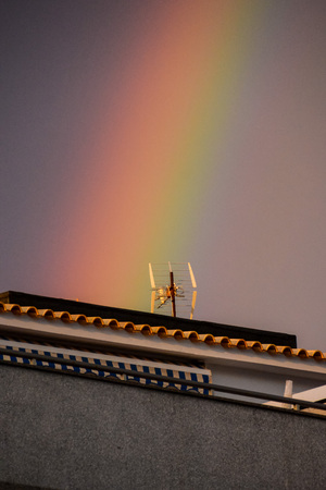 Sun Setting on the Atlantic Ocean in Tenerife Canary Island Spainの写真素材