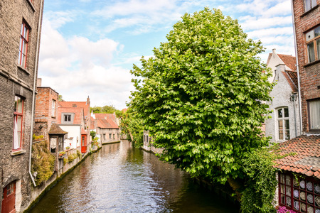 Photo Picture of Classic Architecture European Building Village Brugge in Belgiumの写真素材