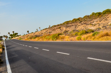 Long Lonely Roadの写真素材