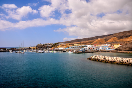 Spanish View Landscape in Tropical Volcanic Canary Islands Spainの写真素材