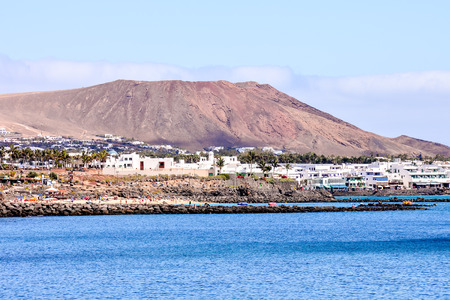 Spanish View Landscape in Tropical Volcanic Canary Islands Spainの写真素材