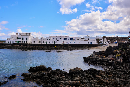 Spanish View Landscape in Tropical Volcanic Canary Islands Spainの写真素材