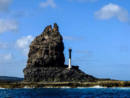 Spanish View Landscape in La Graciosa Lanzarote Tropical Volcanic Canary Islands Spainの写真素材