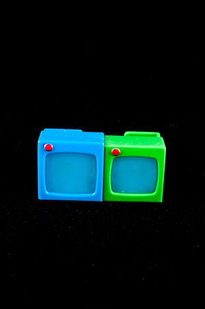 Classic Vintage Retro Style Old Plastic Televison