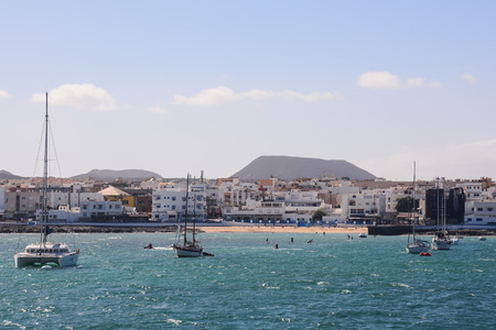 Spanish View Landscape in Tropical Volcanic Canary Islands Spainの写真素材