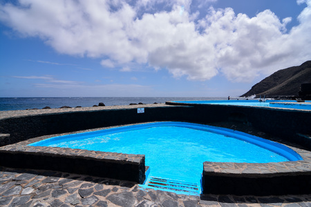 Landscape Swimming Pool Of El Hierro Island Canary Islands Spainの写真素材