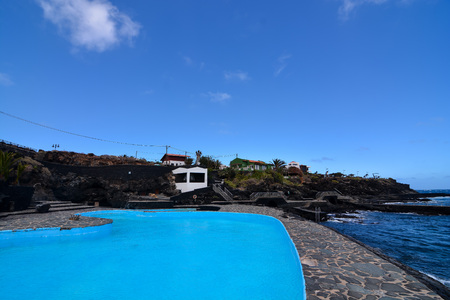 Landscape Swimming Pool Of El Hierro Island Canary Islands Spainの写真素材