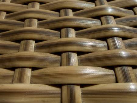 Photo picture Closed up wooden wicker texture backgroundの写真素材