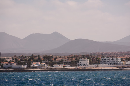 Spanish View Landscape in Tropical Volcanic Canary Islands Spainの写真素材