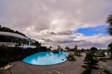 Spanish View Landscape in Tropical Volcanic Canary Islands Spain