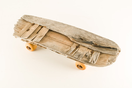 Photo Picture of a Vintage Style Concued Skateboard Backgroundの写真素材