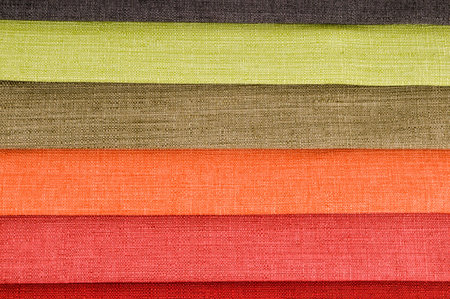 Photo picture Samples of colored cloth background texture
