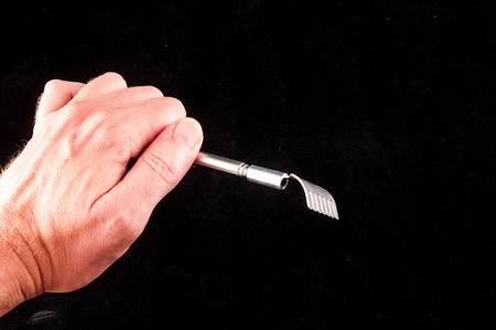 Photo Picture of a Metallic Rake Toolの写真素材