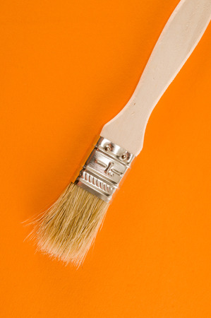Photo picture of Vinatge wooden Paint brush backgroundの写真素材