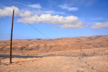 View of the Desert Tabernas in Almeria Province Spainの写真素材
