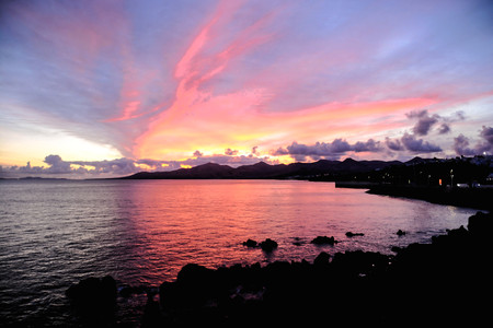 Photo Picture of a Beautiful Colored Sunsetの写真素材