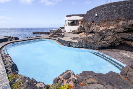 Landscape Swimming Pool Of El Hierro Island Canary Islands Spainの写真素材