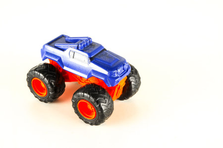 Close-up of toy car Object on a White Background