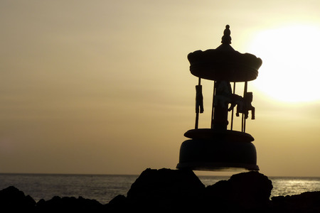 Cloudscape, Colored Clouds at Sunset near the Oceanの写真素材