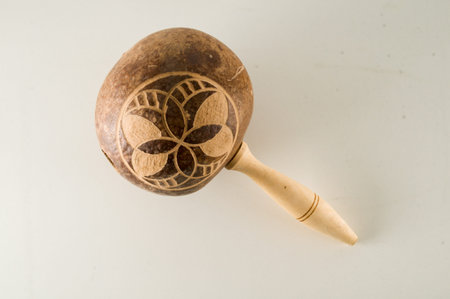 cuban music instrument maracas on a isolated background