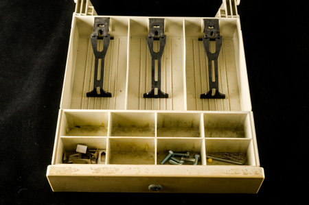 Close-up of money box Object on a black Backgroundの写真素材