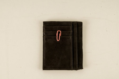 Close-up of wallet Object on a White Background