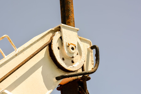 Photo Picture of an Old Industrial Puleyの写真素材