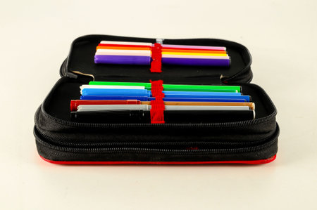 Set of felt-tip pens of different colors