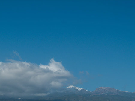 Sun Setting on the Atlantic Ocean in Tenerife Canary Island Spainの写真素材