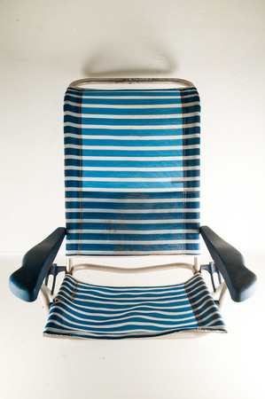 Close-up of chair Object on a White Backgroundの写真素材