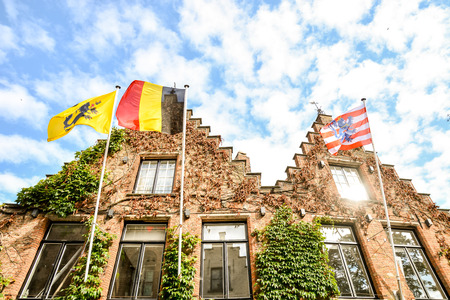 Photo Picture of Classic Architecture European Building Village Brugge in Belgiumの写真素材