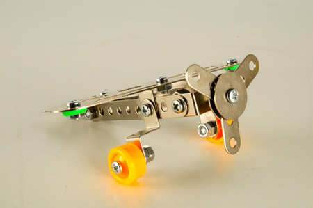 Photo picture of a Small toy metal plane airplaneの写真素材