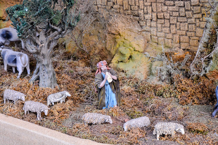 Vinatge Christmas decoration on a white backgroundの写真素材