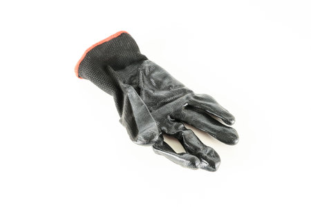 Close-up of working glove Object on a White Background