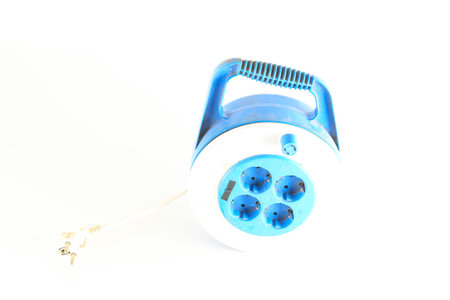 Close-up of electric cable Object on a White Background
