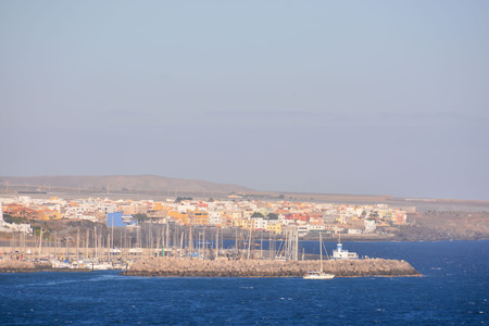 Photo Picture of the Beautiful Ocean Coast's View Montana Amarilla Tenerifeの写真素材